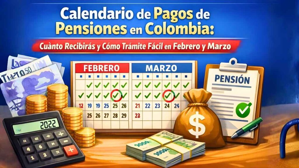 Calendario de Pagos de Pensiones en Colombia: Cuánto Recibirás y Cómo Trámite Fácil en Febrero y Marzo