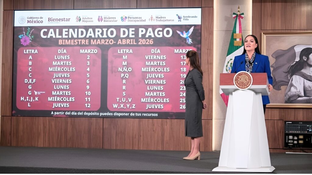 Pagos Bienestar Marzo-Abril 2026: 18.8 Millones Recibirán Depósitos del 2 al 26 de Marzo