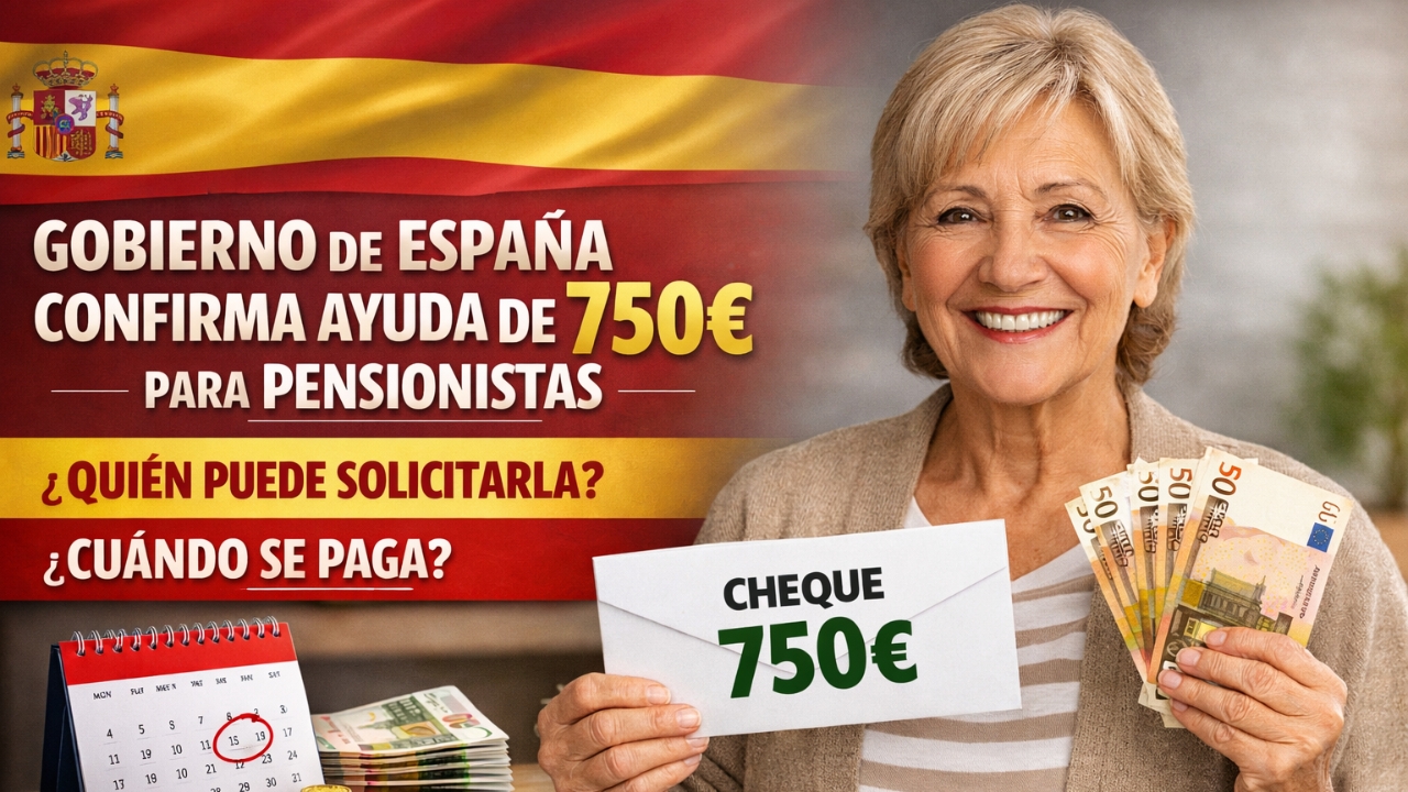 Gobierno de España Confirma Ayuda de €750 para Pensionistas: Quién Puede Solicitarla y Cuándo se Paga